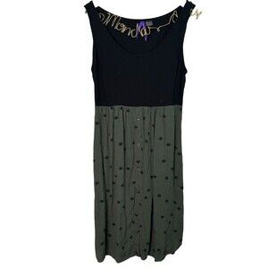 Seraphine Khaki Polka Dot Maternity & Nursing Dress US 2